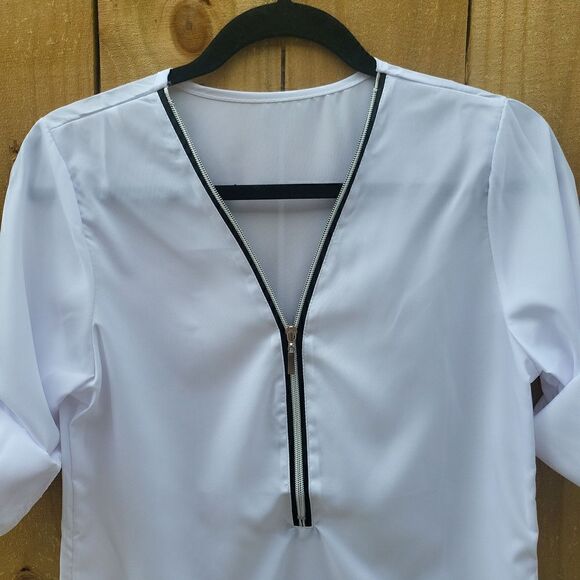 T&J Designs, Zipper Blouse, S - Picture 7 of 7